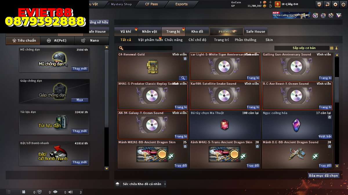 shop acc cf uy tin gia re